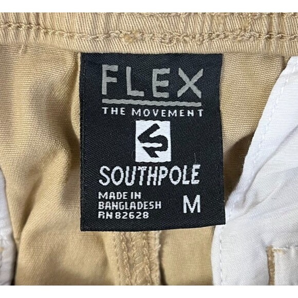 NEW Southpole Flex Jogger Pants Men's Medium Beige Tan FLEX The Movement - Picture 5 of 13